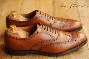 Church's Berlin Tan Brown Oxford Brogue Shoes Mens UK 9.5 F US 10.5 EU 43.5 - Picture 1 of 10