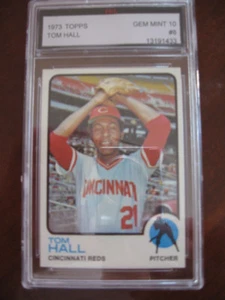 Tom Hall 1973 # 8 Topps FGS gema como nueva lote de 10 B - Imagen 1 de 2