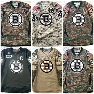 Authentic Boston Bruins Military Appreciation Jersey Lot of 6 VERY RARE!!! - Picture 1 of 16