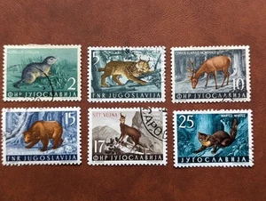 Yugoslavia. 6 Used Stamps From 1950's Depicting Animals. L118 - Picture 1 of 8