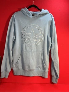 Marvel Captain America Hoodie Sweatshirt Blue Men’s Medium - Picture 1 of 5
