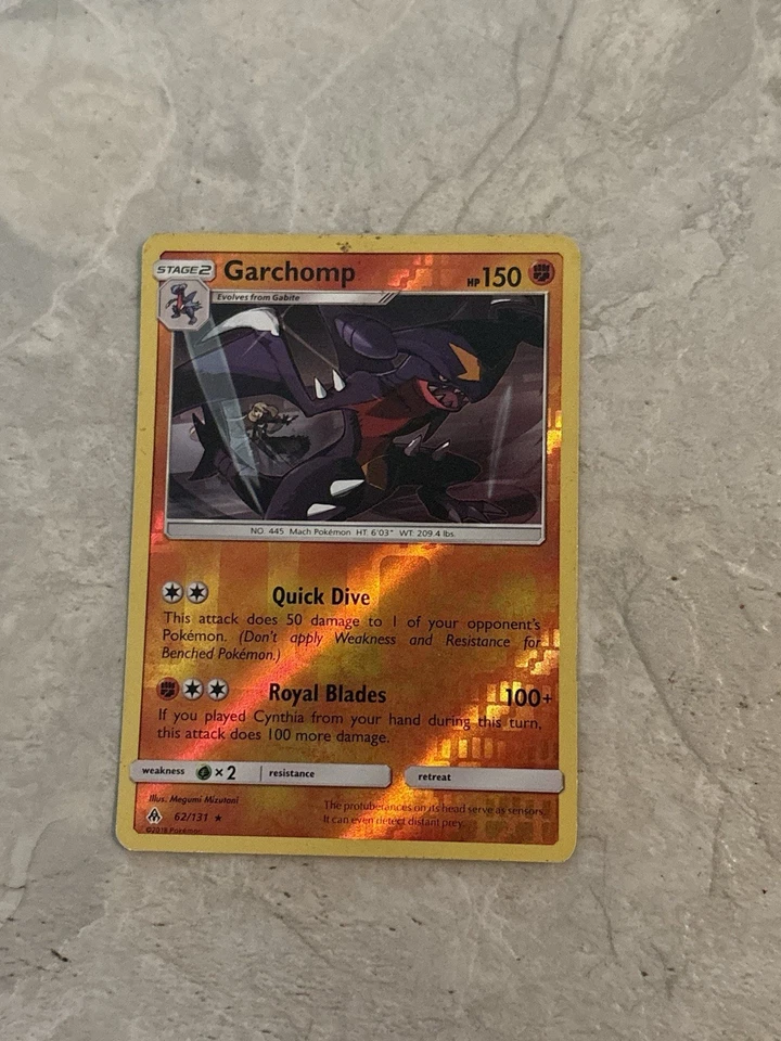 2018 Pokemon Sun & Moon Forbidden Light Garchomp Holo #62 PSA mint - Image 1 of 1