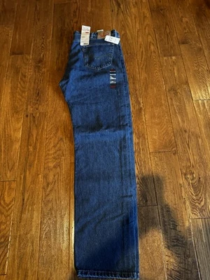 Levis 505 Jeans Men 42x 38  Big And Tall Denim Straight Leg Jeans - Image 1 of 4