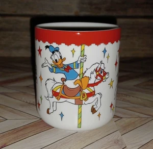 Vintage Disneyland Mickey Minnie Mouse Donald Duck Coffee Mug Made In Japan - Picture 1 of 7