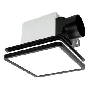 Bathroom Exhaust Fan with Light, 80CFM 2.0 Sones Exhaust Fan for Bathroom Cei... - Picture 1 of 9