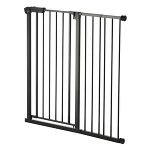 Baby Gate 26-40 Inches Adjustable Width 36 Inches High Dog Gate Black - Picture 1 of 12