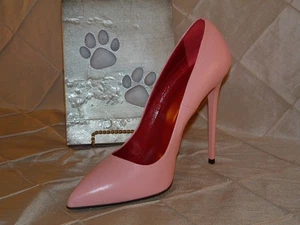 1969 MADE IN ITALY PINK PASSION LEATHER PUMP SZ 42 OR SZ 11 US - Picture 1 of 8