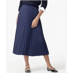 FALDA PLISADA J CREW GWYNETH NUEVA CON ETIQUETAS M OTOÑO 24 MIDI PREPPY CLÁSICA PULL ON CHIC - Imagen 1 de 10