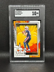 DRAKE MAYE 2024 Panini Donruss Bomb Squad ROOKIE RC #28 SGC 10 - Picture 1 of 2