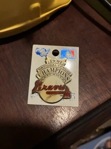 Atlanta Braves 1991 National League Champions Pin MLB Baseball Vintage - Picture 1 of 2