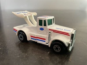 Matchbox Kenworth Super Boss Tyrone Malone Race Truck Made in Macau White 1982 - Picture 1 of 10