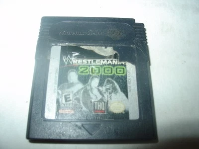 WWF WrestleMania 2000 (Nintendo Game Boy Color, 1999) Authentic Tested Working - Image 1 of 2