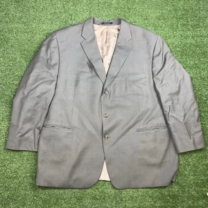 VTG Chaps Ralph Lauren Men’s Pure Wool Leather 2 Button Blazer Sport Coat Sz 40R - Picture 1 of 5