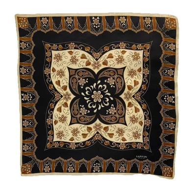 Bufanda para mujer LANVIN negra cachemira M/IN ITALIA 26”/27”EC Foto 1 de 3