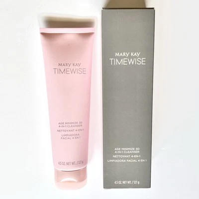 Nuevo En Caja Mary Kay Timewise Age Minimize 3D 4 en 1 Limpiador Combo/Aceitoso Foto 1 de 3