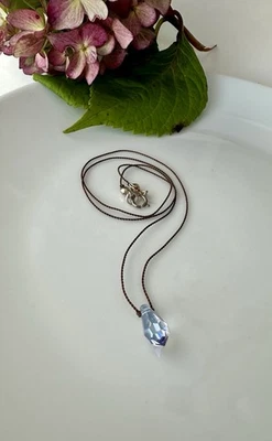 COLLAR COLGANTE PIEDRA SWAROVSKI PEQUEÑO - 100% AUTÉNTICO Minimalista Plata 925 Foto 1 de 4