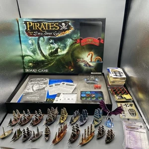 PIRATES QUEST for DAVY JONES GOLD + OCEAN EDGE + SPANISH MAIN Board Game Wizkids - Picture 1 of 16