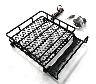 1/10 Scale Metal Luggage Tray 144x116mm with 4 LED Spot Light Set (new, damaged) - Image 1 of 3