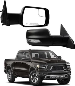 Right Passenger Side Mirror Compatible with 2019-2024 Ram 1500 w/Power Heated Gl - Bild 1 von 6