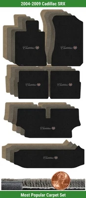 Juego de alfombrillas Ultimat personalizadas para Cadillac SRX 2004-2009 con logotipo (6 piezas) #3NF Foto 1 de 4