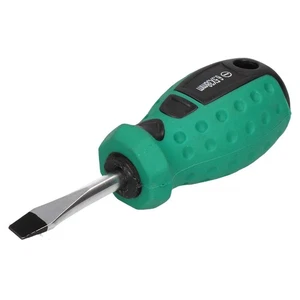 6,5 mm x 38 mm Schlitz Flachkopf Schraubendreher mit Magnetspitze Gummigriff - Bild 1 von 1