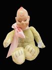 Vintage Billiken Doll by Horsman 1814 Good Luck Bear plastic head plush body