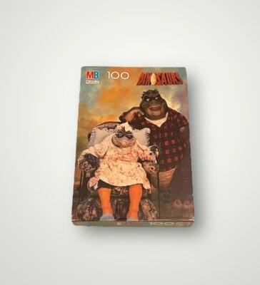 VTG DINOSAURS Earl Sinclair & Ethyl Phillips 100-Piece Jigsaw Puzzle NOS Sealed - Image 1 of 4
