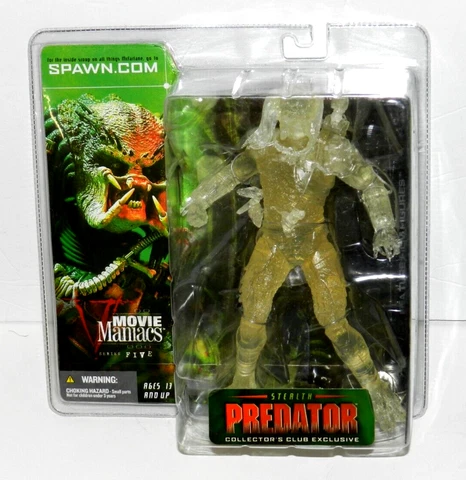 MOVIE MANIACS STEALTH PREDATOR FIGURE NEW SEALED 7" SCI-FI McFARLANE EXCLUSIVE 5 Cover