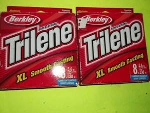 (2) BERKLEY TRILENE XL LISO 8LB 330YD TRANSPARENTE/AZUL - Imagen 1 de 1