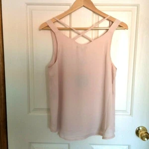 CAROLINE MORGAN WOMEN'S DESIGNER CAMI TOP SIZES 8 & 10 IN PEACH AND BLACK - Picture 1 of 8