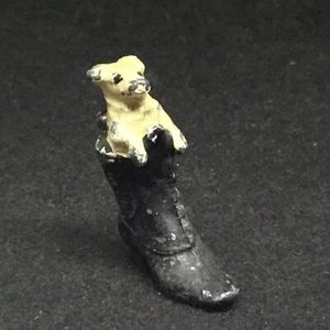 Cold Painted Lead Jack Russel In Boot  (lime Green 929) - Picture 1 of 6