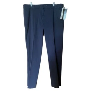 Dickies Perfect Shape Dress Pant Straight Slimming Stretch Womens 18W Navy NWT - Picture 1 of 16