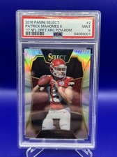 2016 Panini Select Silver Prizm XRC #2 Patrick Mahomes II RC Rookie PSA 9