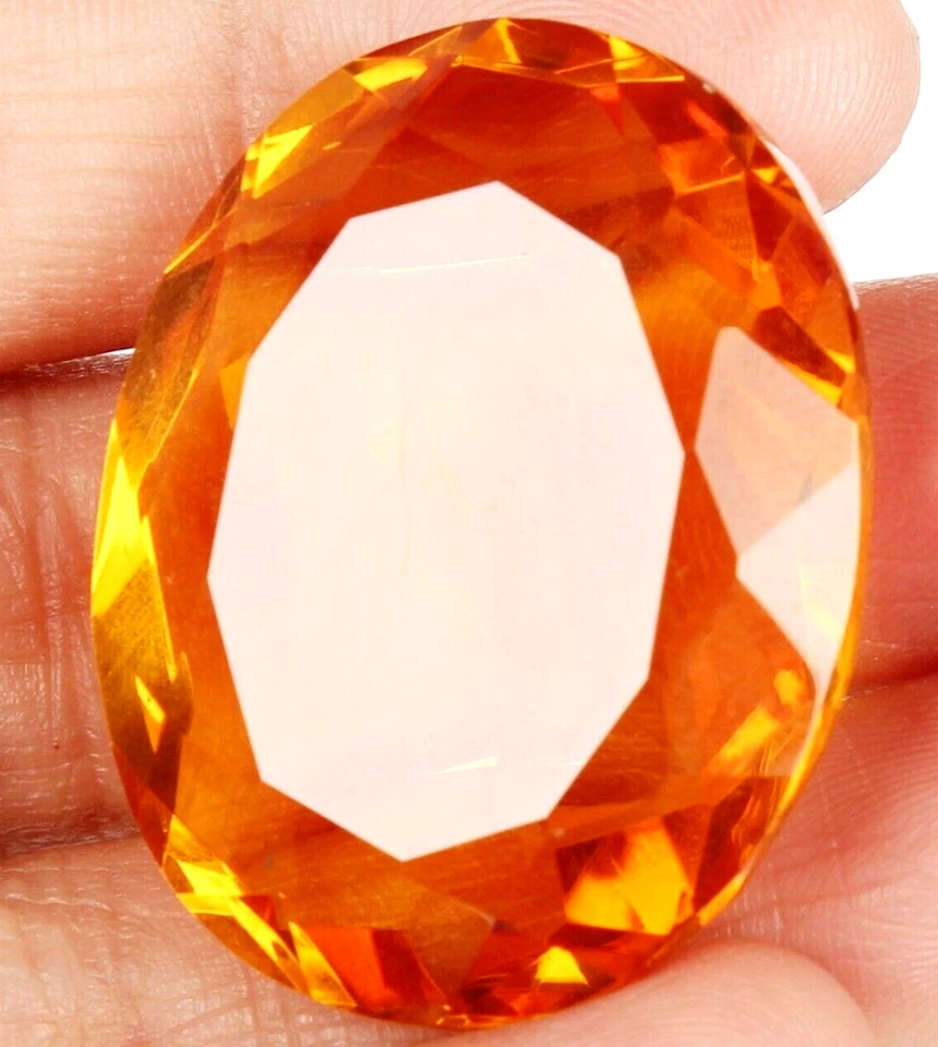 Large Yellow Citrine 74.75 Ct. Oval Cut Loose Gemstone for Ring/Pendant/Bracelet - Image 1 of 4