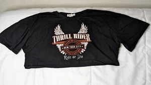 NIKXIE DAMEN NYC THRILL RIDER CROPPED TSHIRT GRÖSSE XL - Bild 1 von 8