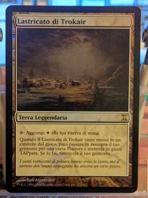 MTG FOIL ITALIAN Flagstones of Trokair - Time spiral - Magic Card #272 - Image 1 of 2