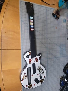 Red Octane White Guitar Hero Gibson Les Paul Controller Nintendo Wii Tested Work - Picture 1 of 5