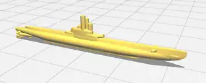 Sottomarino - Orzel - Marina polacca - Wargaming - Asse e alleati - Miniatura navale - Foto 1 di 7