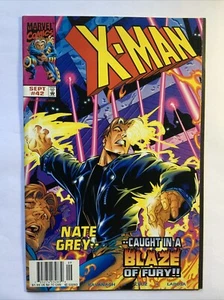 X-Man #42 Newsstand FN/VF 1998, Marvel Comics Nate Grey Blaze Of Fury - Picture 1 of 10