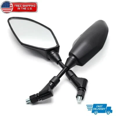 Rear View Side Mirrors For YAMAHA FZ1N FZ07 FZ09 XJ6 XJR1200 XJR1300 XSR700 900 - Image 1 of 4