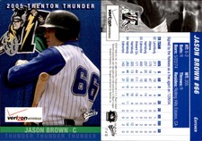 Jason Brown 2005 MultiAd Trenton Thunder #17 Card *AutographDen*