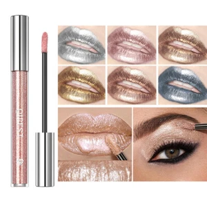 Glänzender Perlen-Lipgloss Wasserfest Flüssiger Lippenstift Make-Up Lang < - Bild 1 von 19