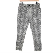 Blank NYC the reade crop reptile print mid rise skinny jeans size 30