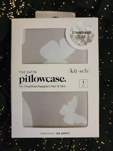 Kitsch Beauty Satin Pillowcase Standard Size Butterfly Pattern - Picture 1 of 1