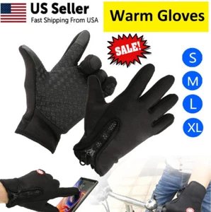 Thermal Windproof Waterproof Winter Gloves Touch Screen Warm Mittens Men Women - Picture 1 of 14