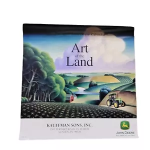 2001 John Deere Calendario Art of the Land Kauffman Sons Goshen Indiana - Foto 1 di 16