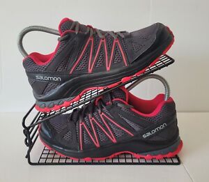 Size 5 Salomon Womens Walking Running Hiking Trail Shoes Black Pink
