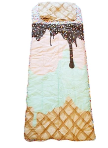 Sack Me! Girls Children Triple Sundae Sleeping Bag Single Size ( 70cm x 170cm ) - Picture 1 of 11