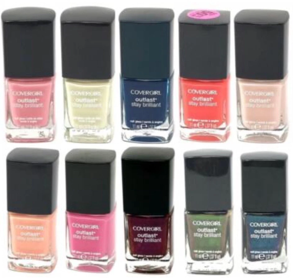 LOTE DE (200) COVERGIRL OUTLAST STAY BRILLANTE .37 fl oz - Esmalte de uñas mezcla aleatoria Foto 1 de 3