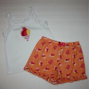 Gymboree Cute Fruit Sleepwear Snow Cone Shortie Two-Piece Pajama Set in size 5-6 - Picture 1 of 4